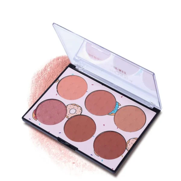 6 color miss rose blush palette