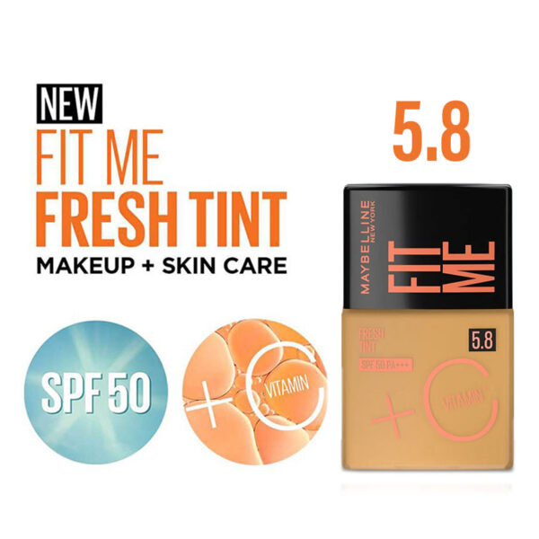 maybelline new york fit me spf 50 foundation shade 5.8