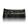 glamorous 24 piece leather brushes set