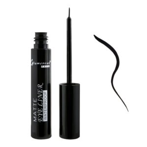 glamorous face matte waterproof eye line, black 7783, gf7783