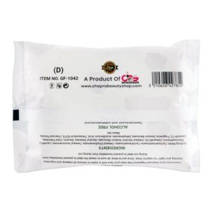 glamorous face charcoal face and body cleansing wipes, gf1042, 30 pack