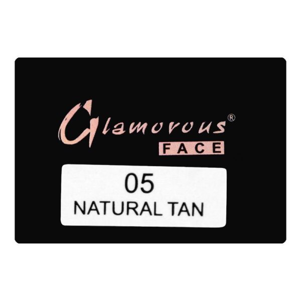 glamorous face hd cinema & tv waterproof long lasting foundation, 05 natural tan, gf7822
