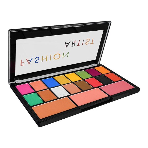 glamourous face fashion artist eye shadow & blusher kit, gf8078, 19 pack