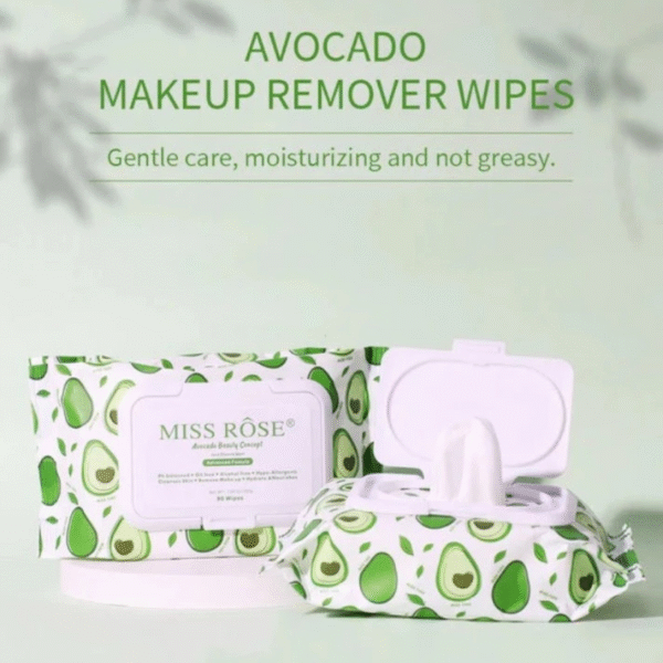 miss rose avocado beauty concept facial cleaning wipes