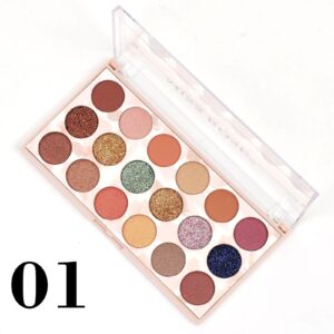 miss rose 12 color eyeshadow & 6 color glitter palette