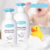 bioaqua nature organic milk moisture clean fragrance nourish children body wash shower gel shampoo and bath
