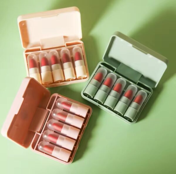hengfang mini matte lip stick 5pcs set