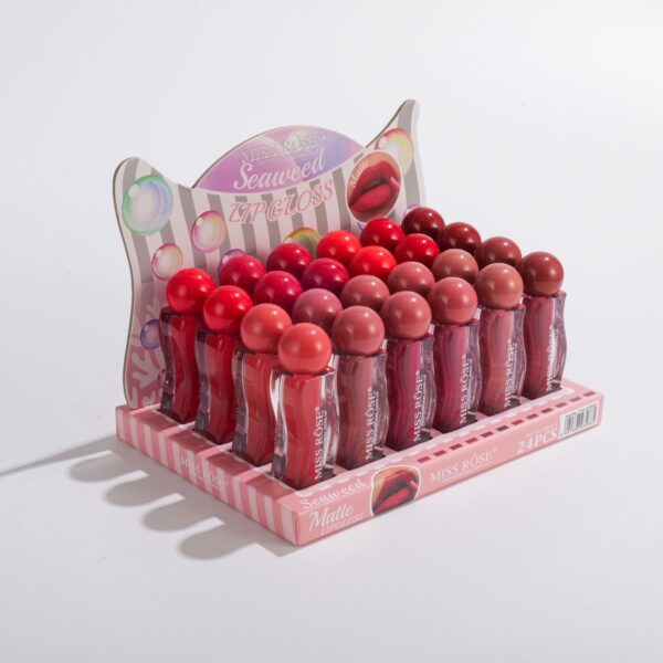 miss rose seaweed matte lip gloss 12pcs set