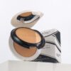 miss rose black & white two tone face powder