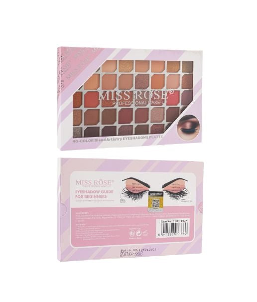 miss rose 40 color blend artistry eyeshadow