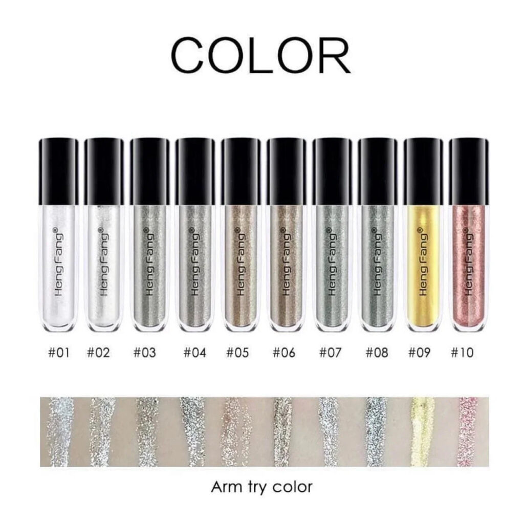 hengfang diamond liquid glitter eyeliner 10pcs set