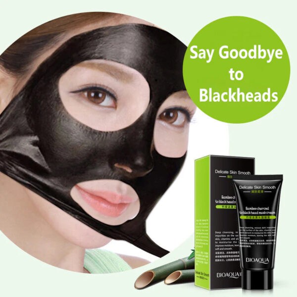bioaqua activated blackhead removal bamboo charcoal black facial mask