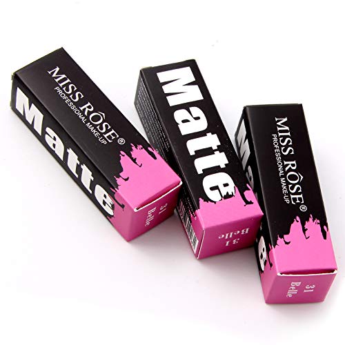 miss rose creamy matte long lasting waterproof lip moisturizing bullet lipstick