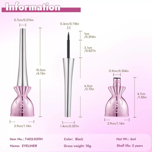 miss rose dollee eyeliner waterproof