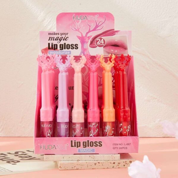 hudamoji makes your magic lip gloss 6pcs set
