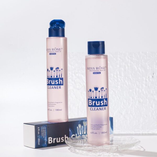 miss rose brush and puff cleaner instant dry brush cleaner 180ml