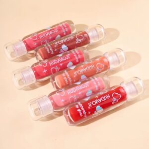 hudamoji-6pcs-moisturising-lip-gloss-set