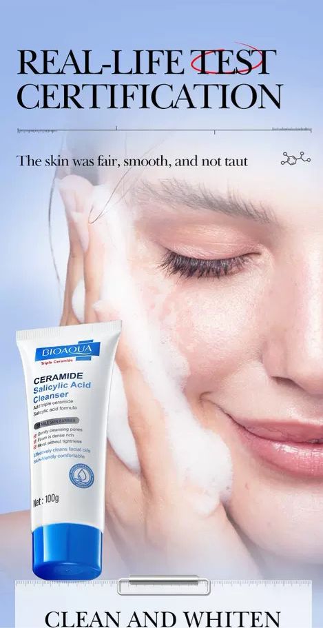 bioaqua ceramide salicylic acid cleanser 100g