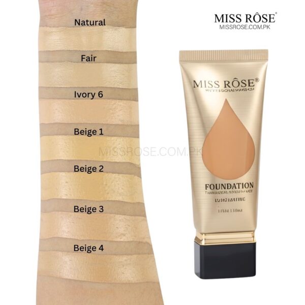 miss rose transparent moisturising long lasting foundation