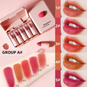 hengfang-mini-matte-lip-stick-5pcs-set