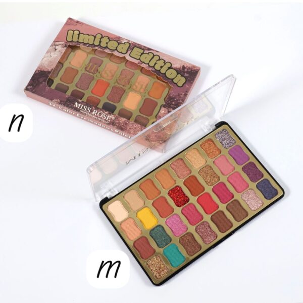 miss rose limited edition 32 colors radiant eyeshadow pellet