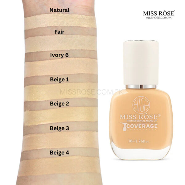 miss rose high coverage foundation