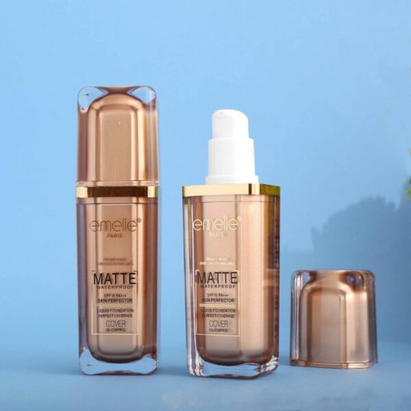 emelie matte waterproof skin perfector spf15+++ liquid foundation