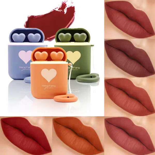 heng fang 2in1 cute girl airpods lipstick