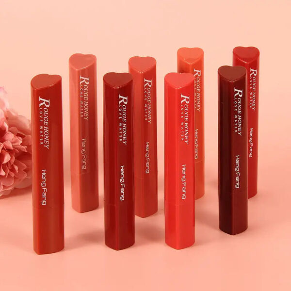 hengfang moisturizing 8 color heart shape lipsticks