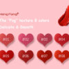 hengfang moisturizing 8 color heart shape lipsticks