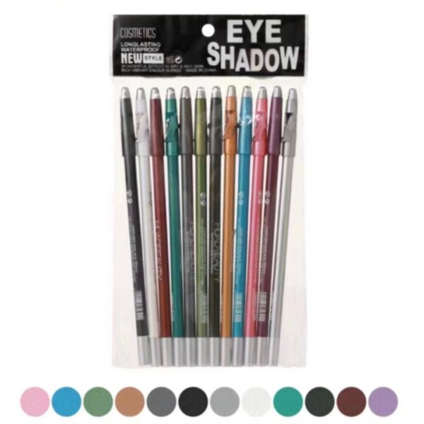 huda beauty pearl eyeshadow pencil with sharpner pack of 12pcs