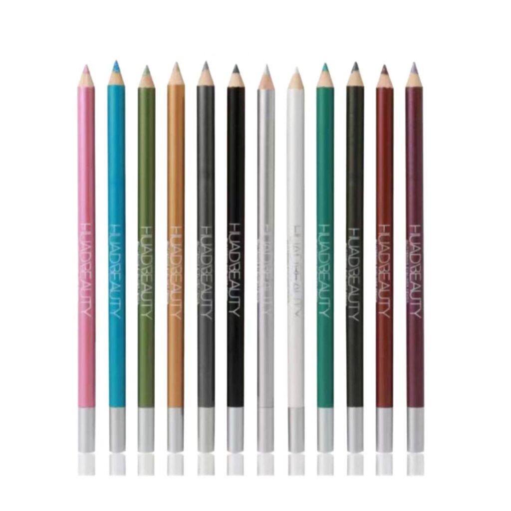huda beauty pearl eyeshadow pencil with sharpner pack of 12pcs