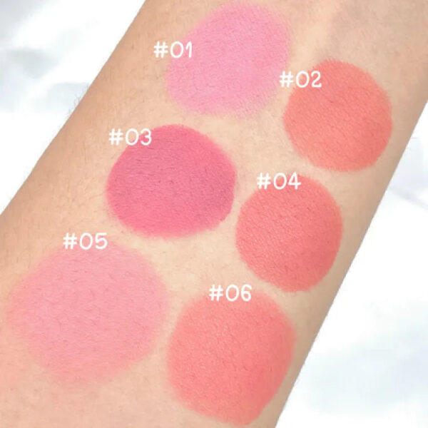 hudamoji liquid blush natural color 6 pcs set