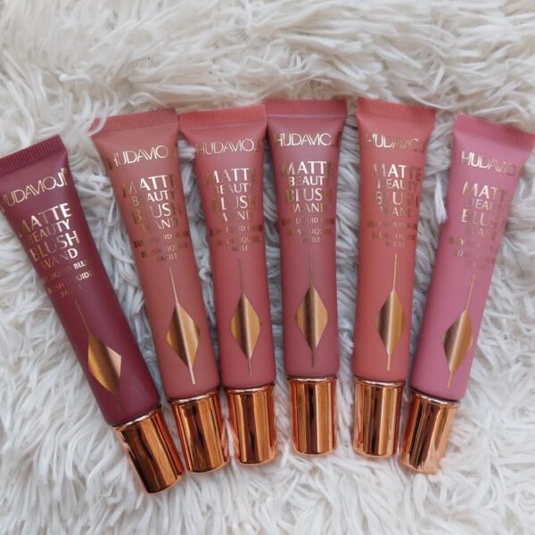 hudamoji matte 6 pcs liquid blusher set