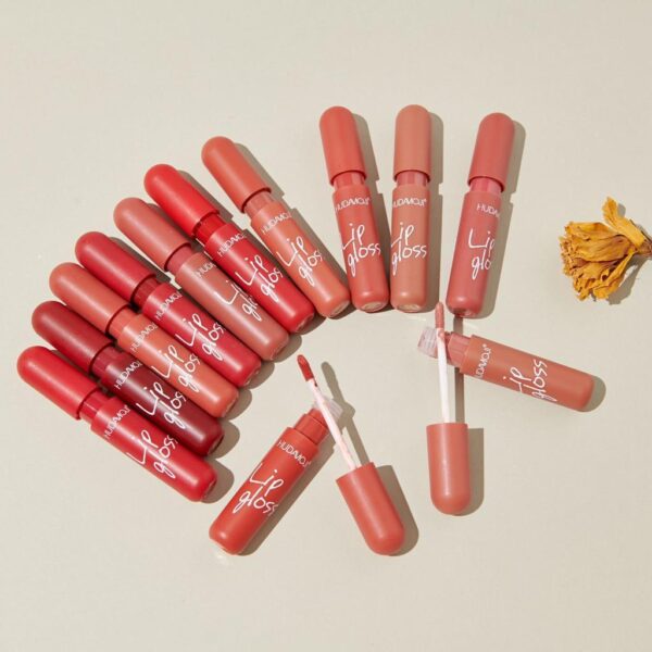 hudamoji non stick beauty lip gloss 6pcs set