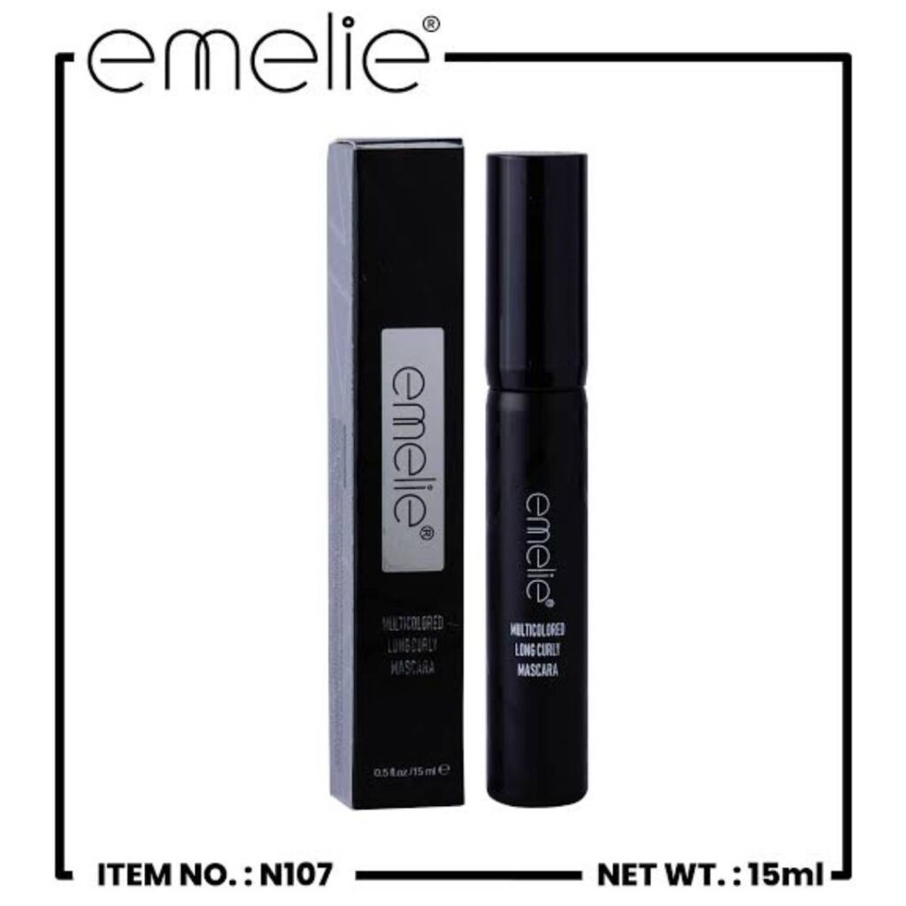 emelie long curly mascara black