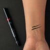 emelie derma 24 hour waterproof matte marker eyeliner pen black