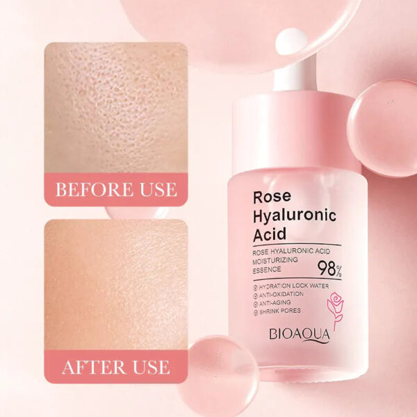 bioaqua hyaluronic acid rose face serum 30ml