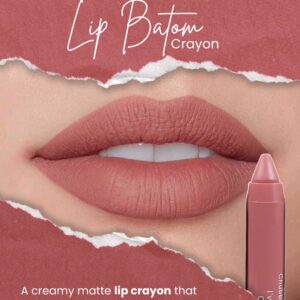 miss rose matte lip batom lip crayon pack of 6