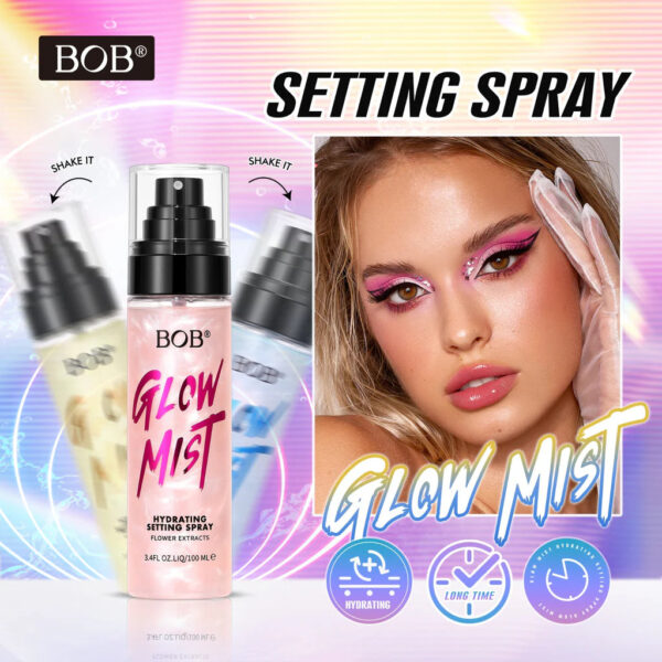 bob glow mist hydrating setting spray makeup setting spray 100ml