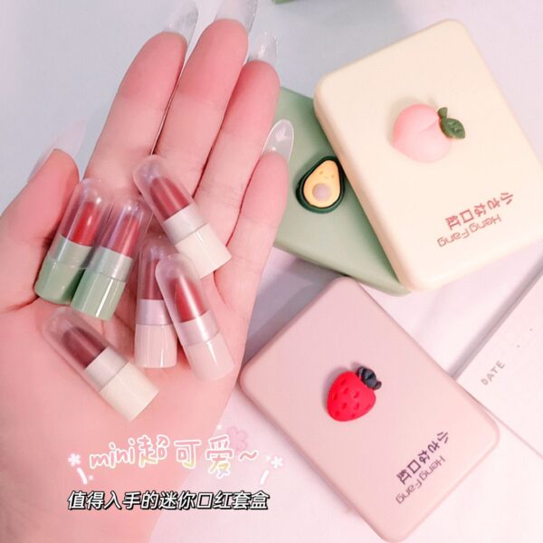 hengfang mini matte lip stick 5pcs set