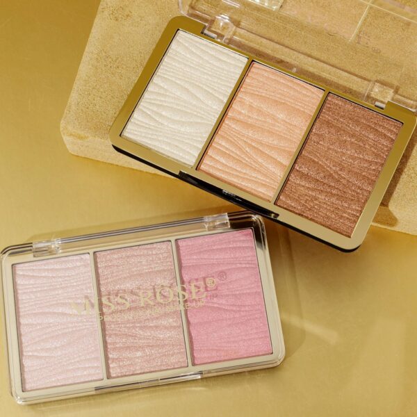miss rose 3 color hyper real highlighter kit