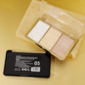 miss rose 3 color hyper real highlighter kit