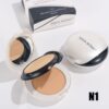 miss rose black & white two tone face powder