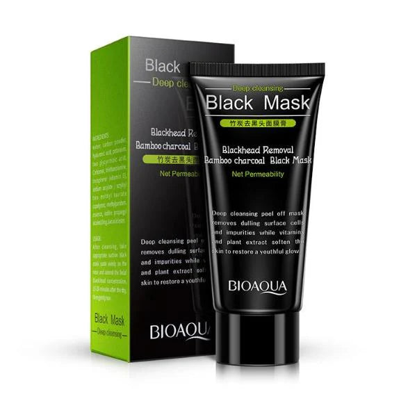 bioaqua activated blackhead removal bamboo charcoal black facial mask