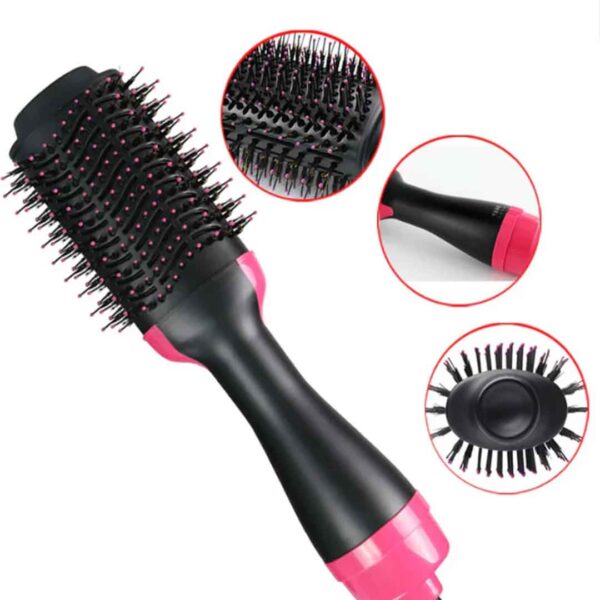 one step hot air brush (dryer + straightener) + enzo professional keratin hair serum + free gift