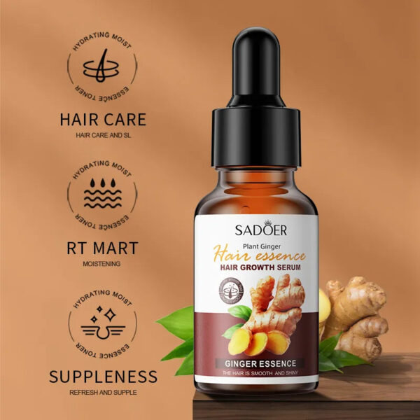 sadoer ginger essence hair growth serum