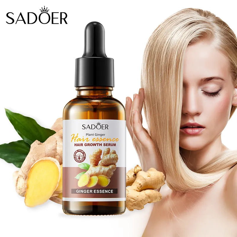sadoer ginger essence hair growth serum