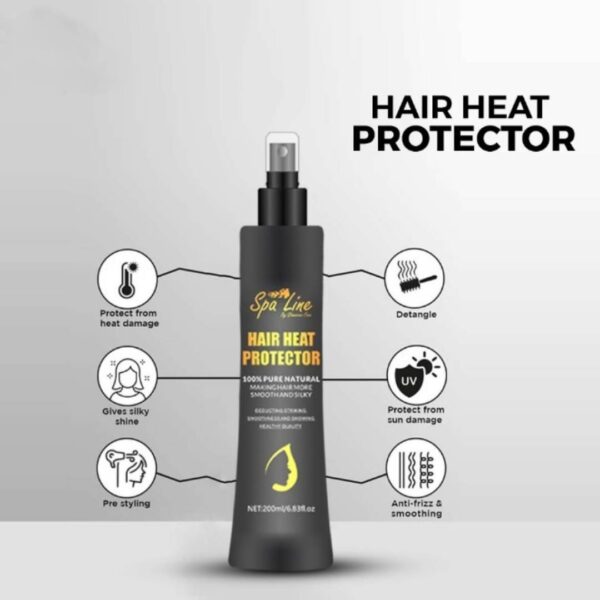 spa line by glamorous face hair heat protector spray 200ml