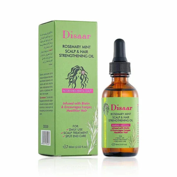disaar rosemary mint scalp and hair strengthening oil 60ml